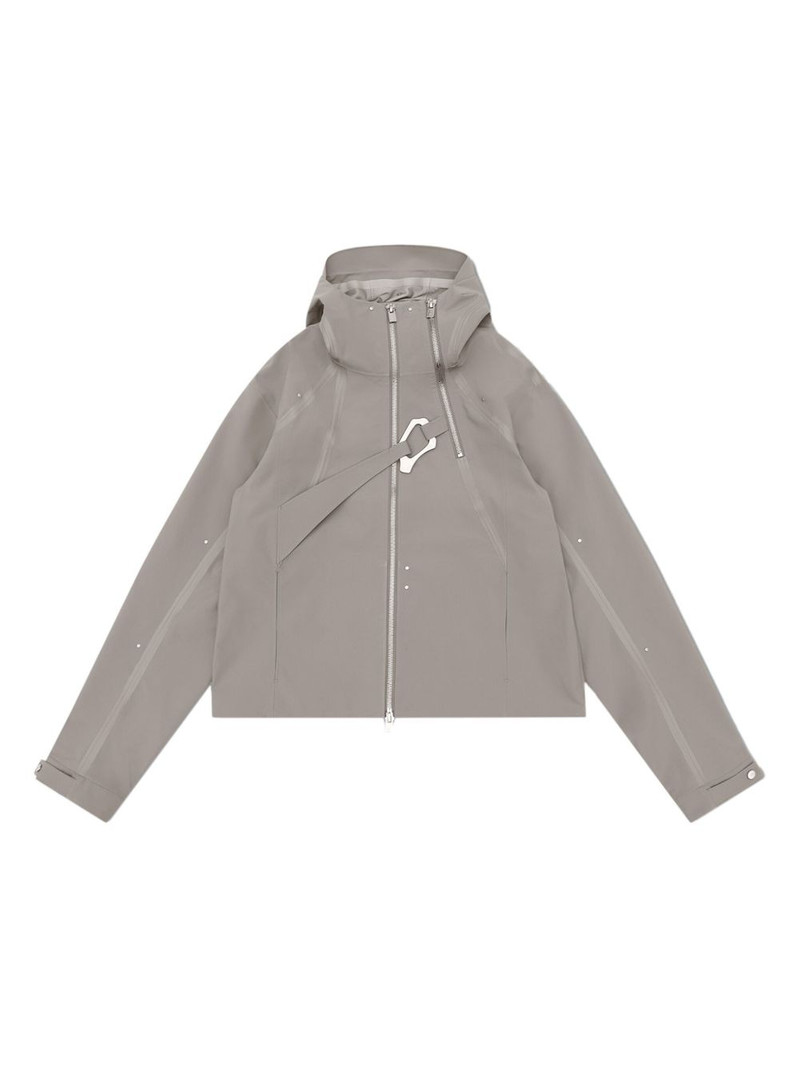 Moire hooded jacket 1