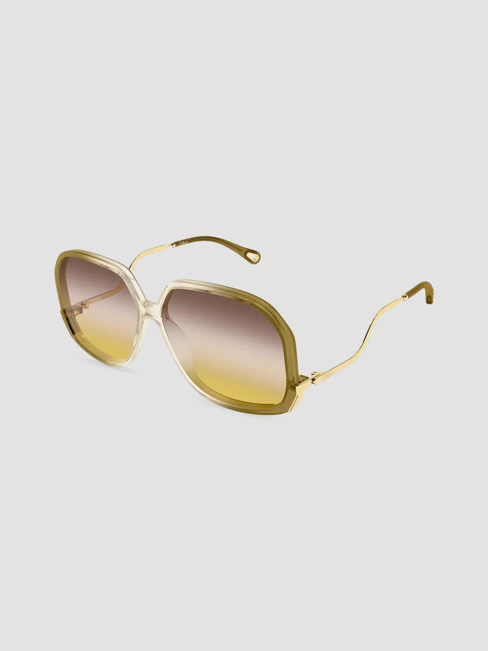 Women's 60MM Oval Sunglasses - Beige - 1