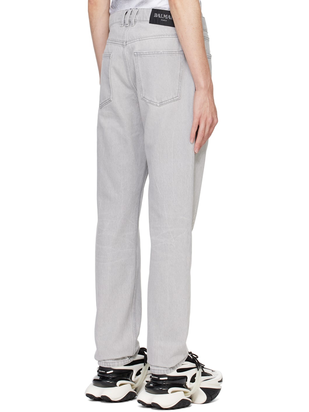 Gray Regular Jeans - 3