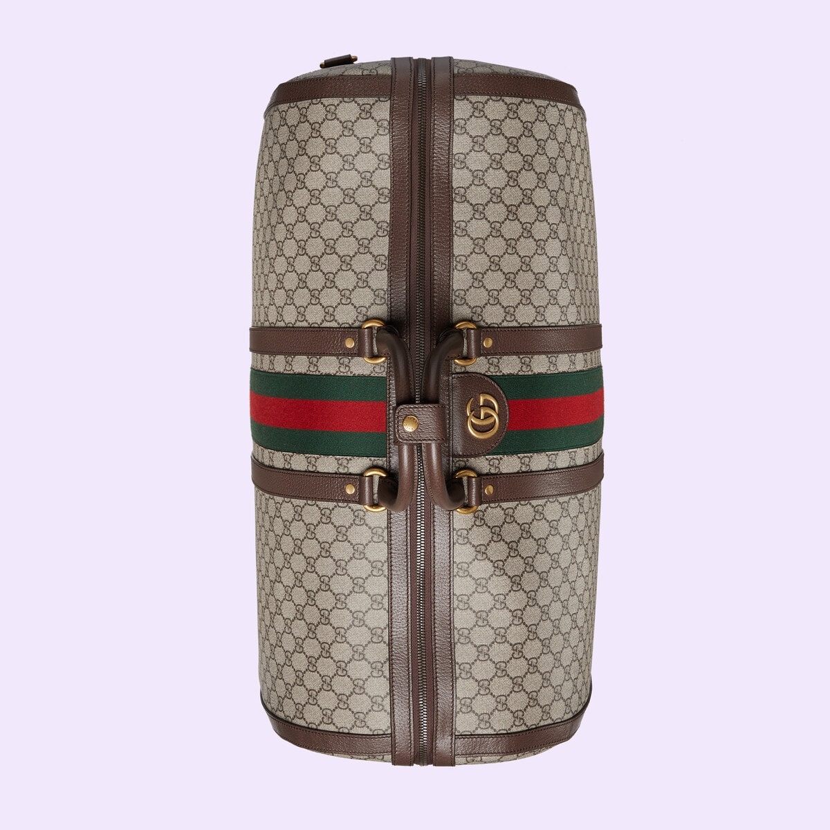 Gucci Savoy large hat box in beige and ebony Supreme