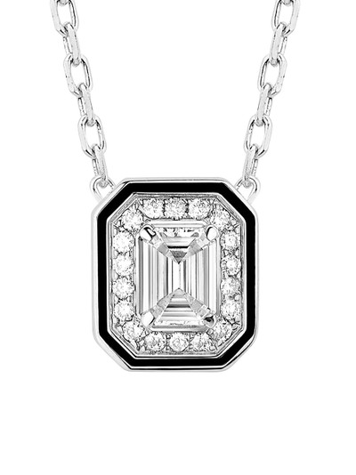 Boucheron 18kt white gold diamond Liseré pendant necklace outlook