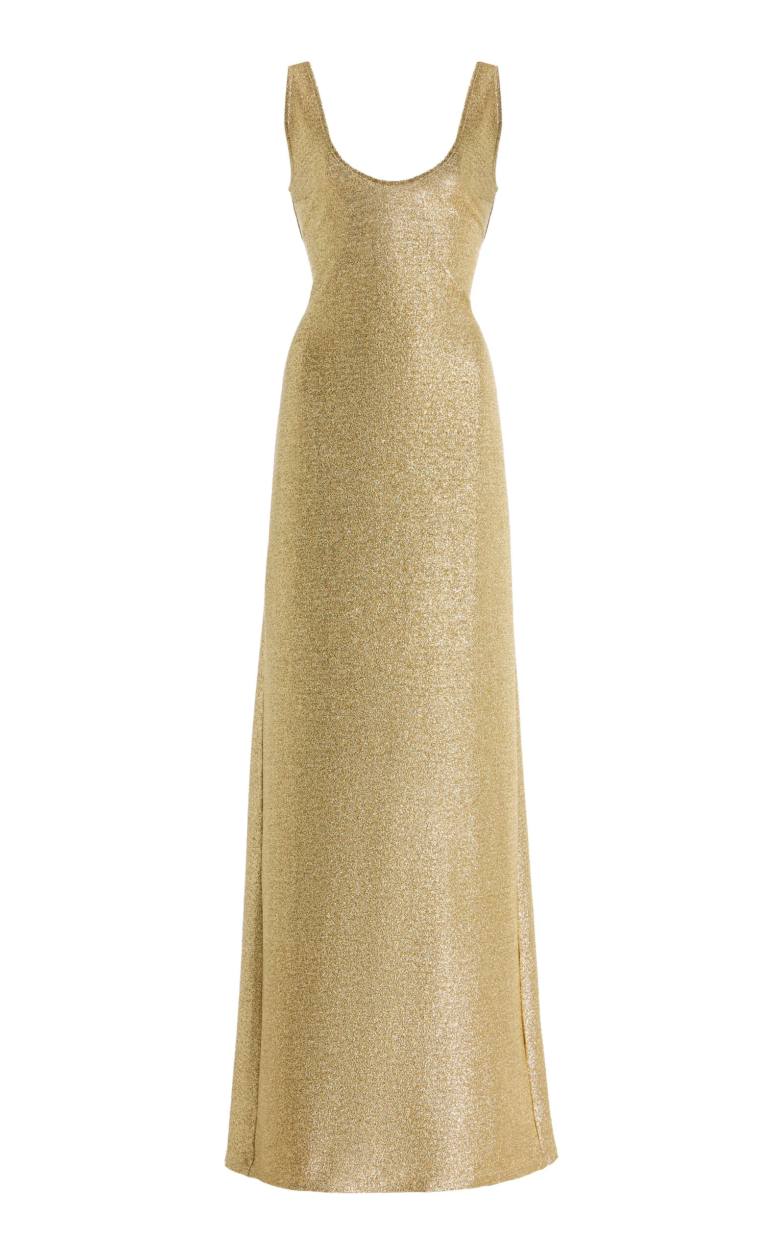 Exclusive La Isla Nina Metallic Jersey Maxi Dress - 1