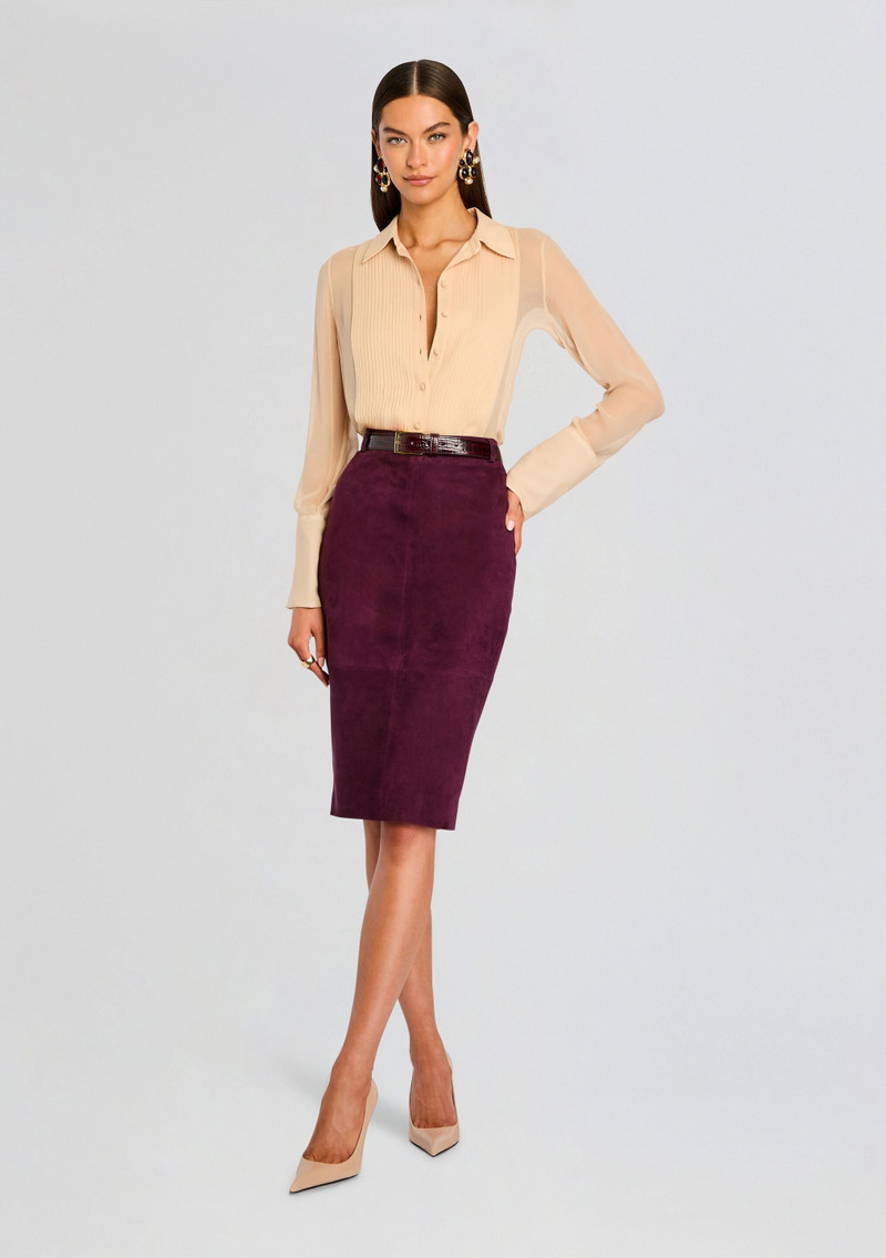RETROFÊTE MARCELLA SUEDE SKIRT outlook