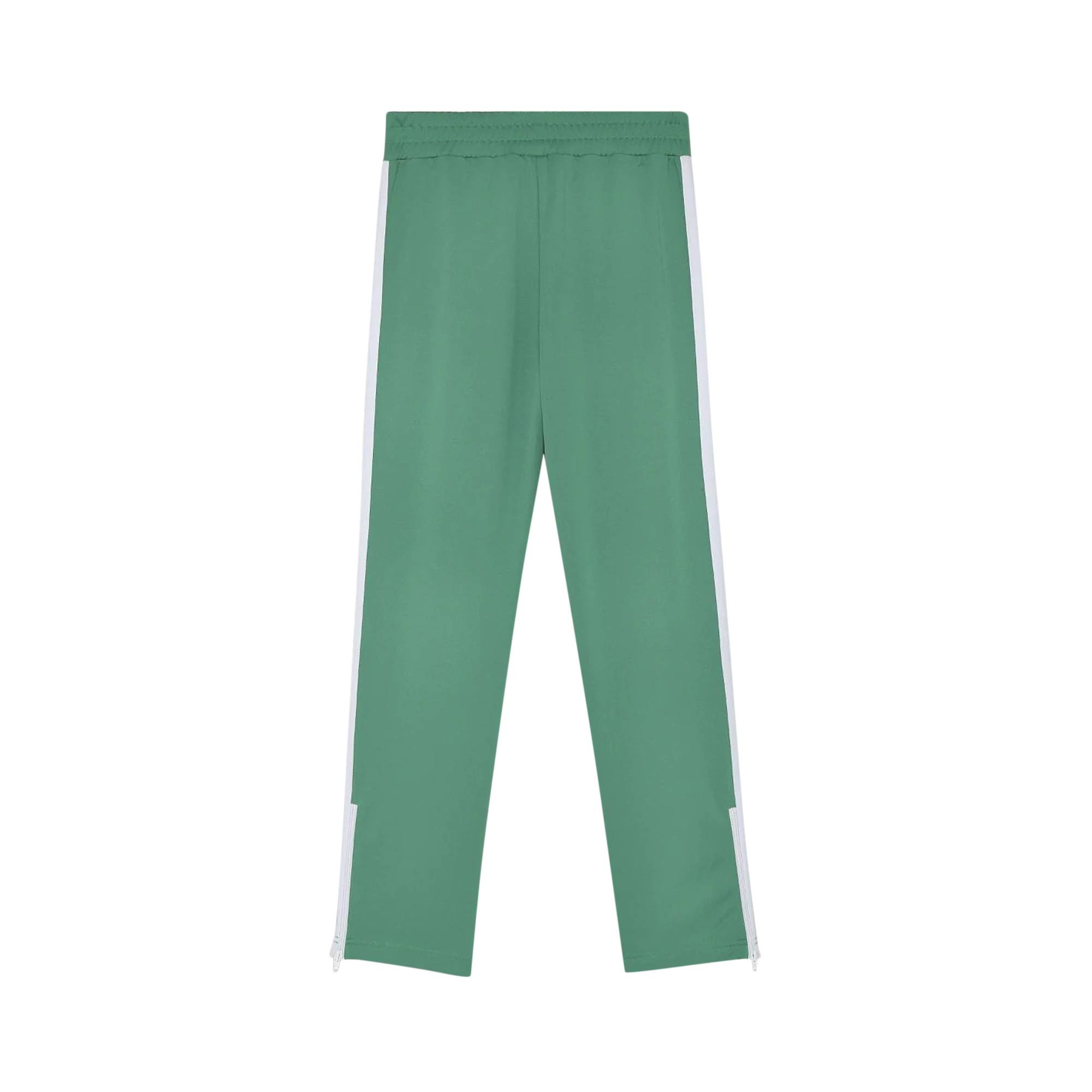 Palm Angels Classic Track Pants 'Green/White' - 2