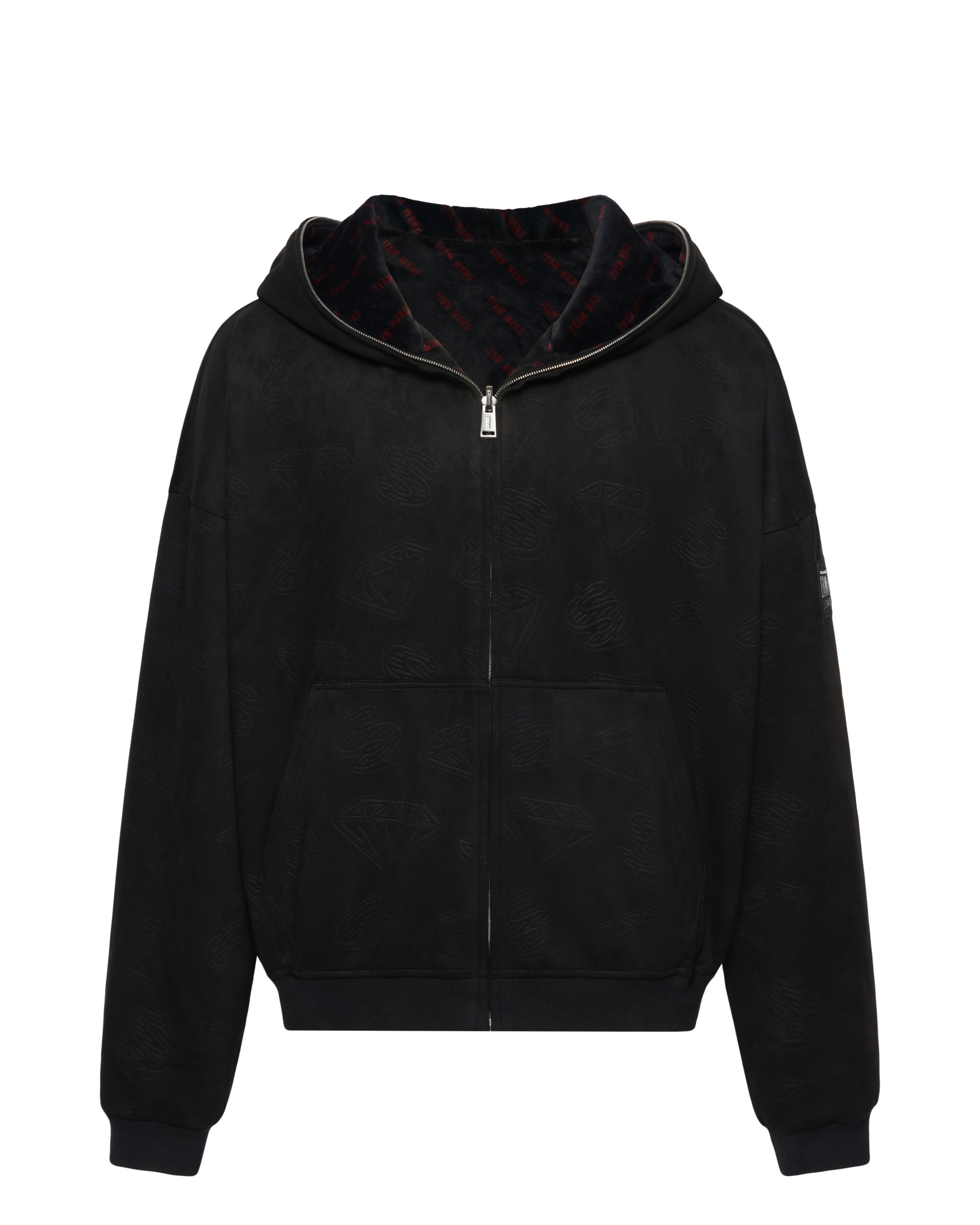 BBC X TWD DIAMOND & DOLLARS ZIP-THROUGH TWO-SIDED HOOD - 1
