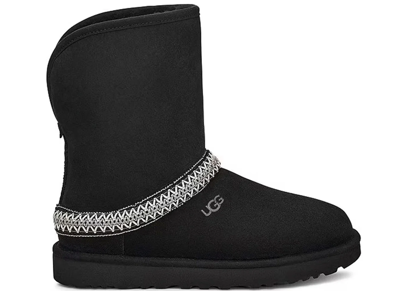 UGG Classic Short Crescent Boot Black (Women's) - 1
