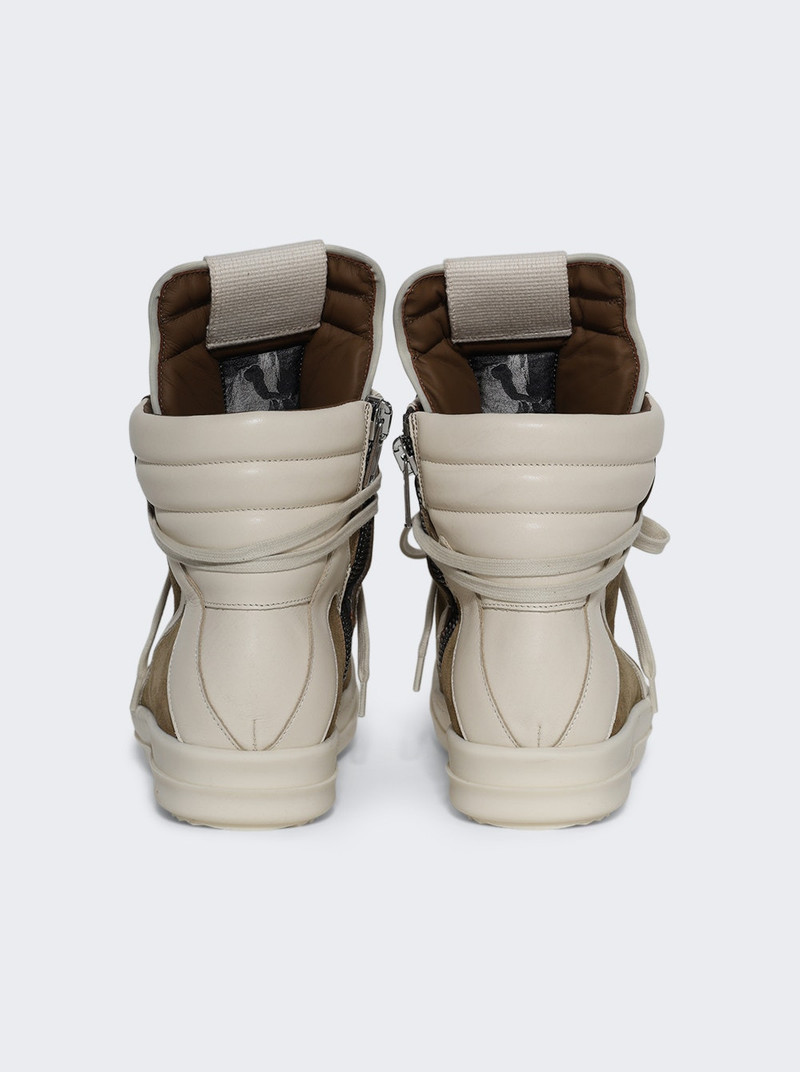 Rick Owens Temple Geobasket High Top Sneakers Sumi Brown outlook