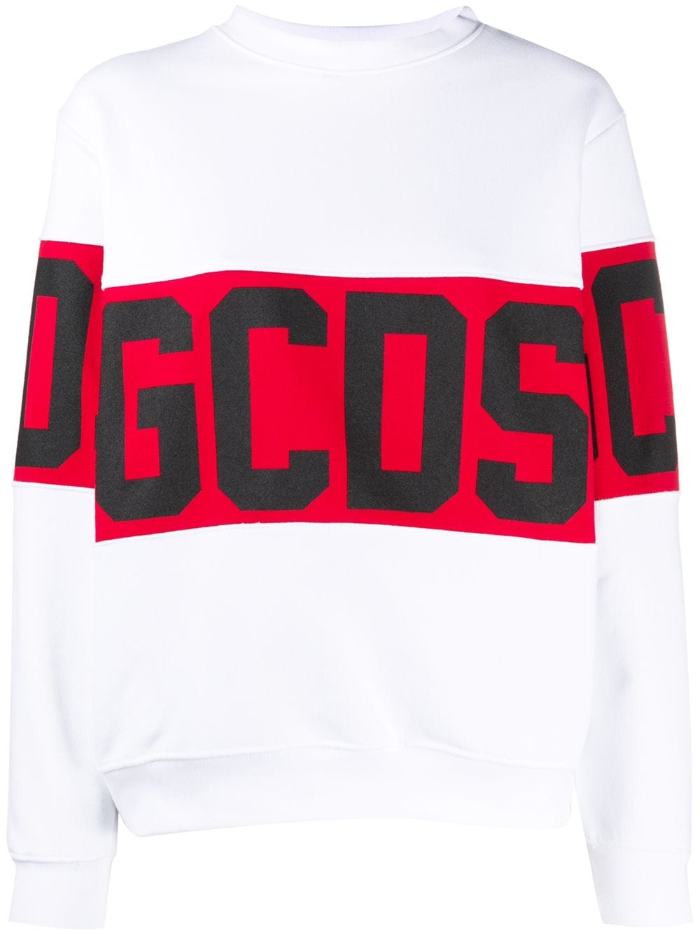 contrast logo strip sweatshirt - 1