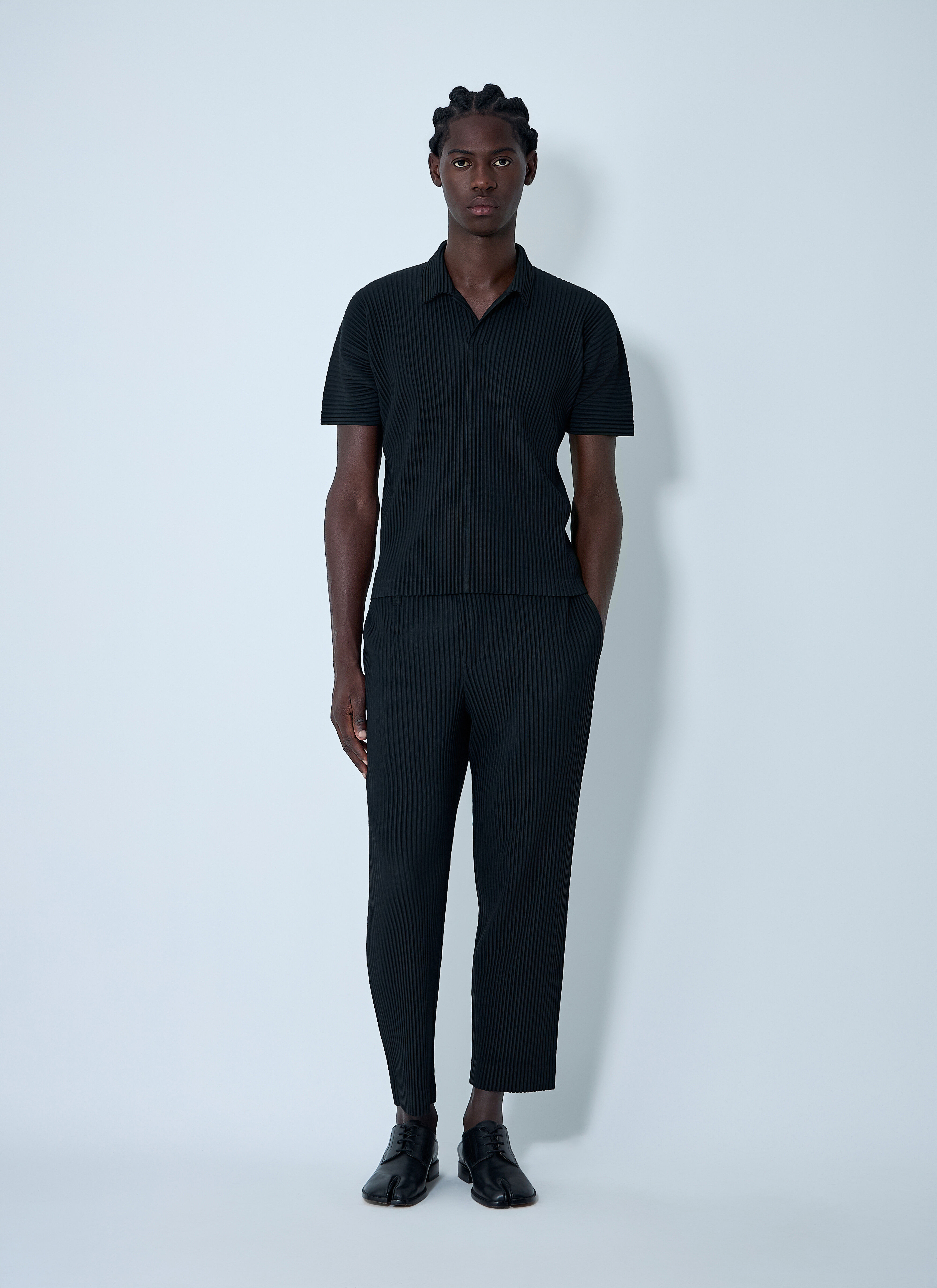 Pleated Polo Shirt - 2