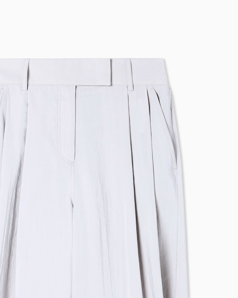 GIORGIO ARMANI WASHED TECHNICAL SILK TROUSERS WITH PLEATS outlook