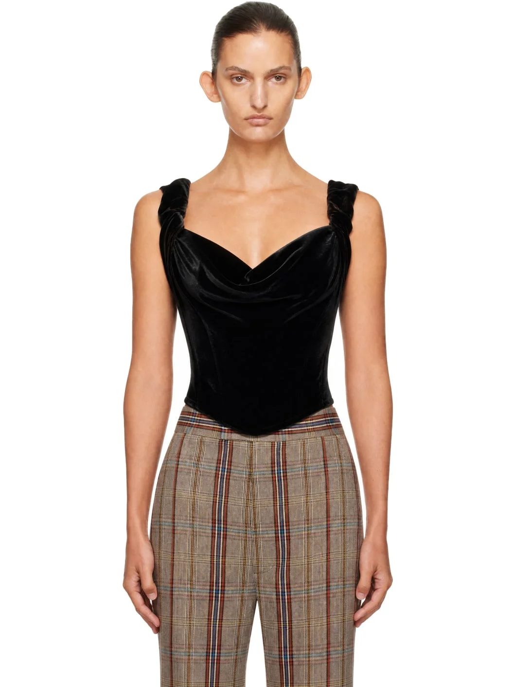 Black & Green Sunday Corset Top - 1