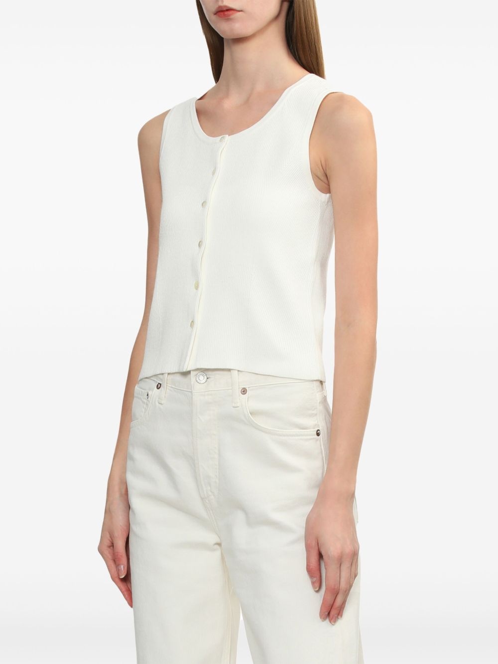 button-down tank top - 3