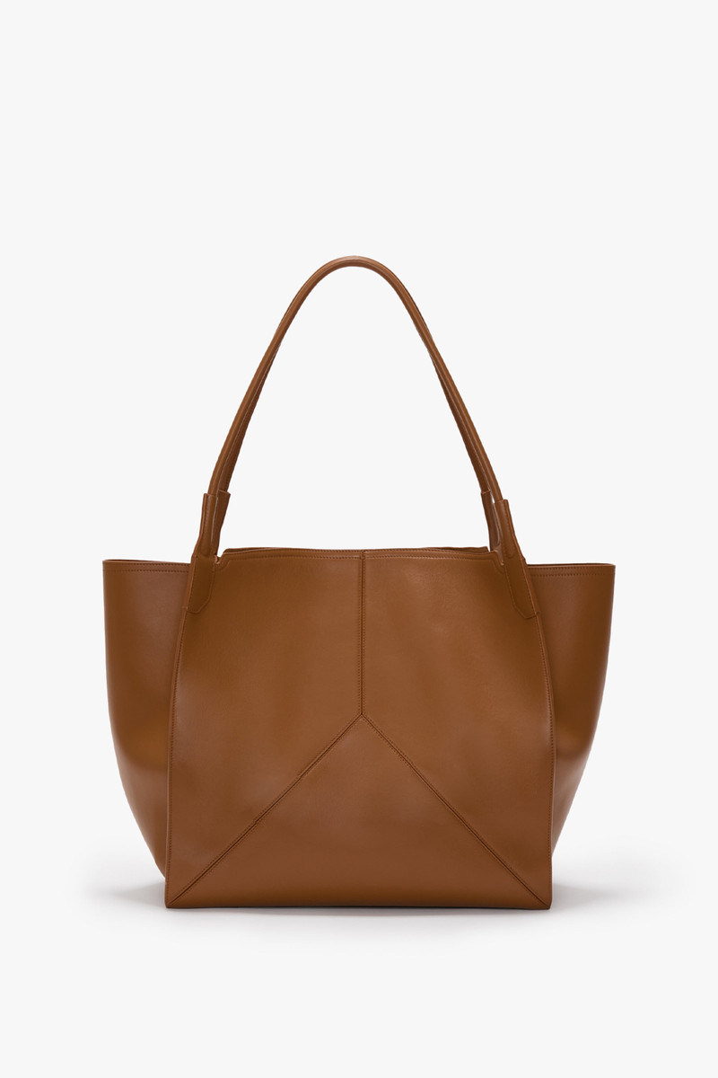 Victoria Beckham Victoria Tote Bag Large In Tan Leather outlook