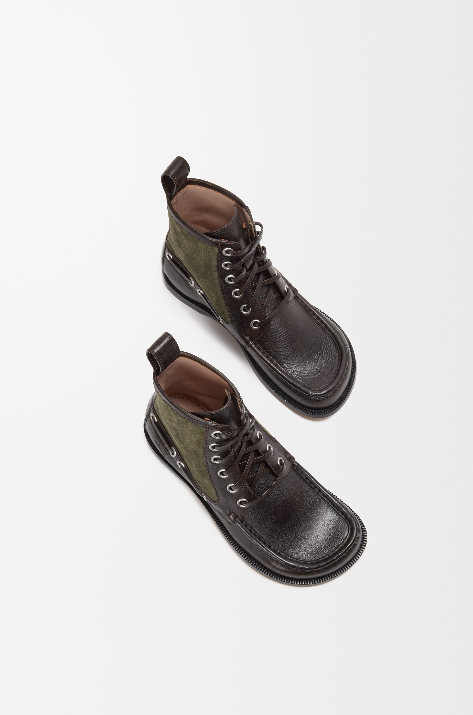 Campo loafer bootie in calfskin and suede calfskin - 4