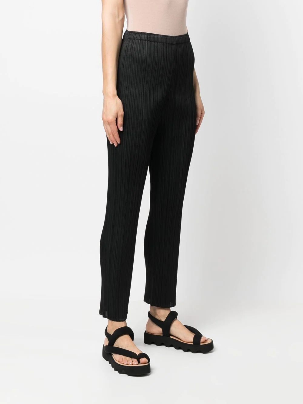 plissé skinny-cut leggings - 4