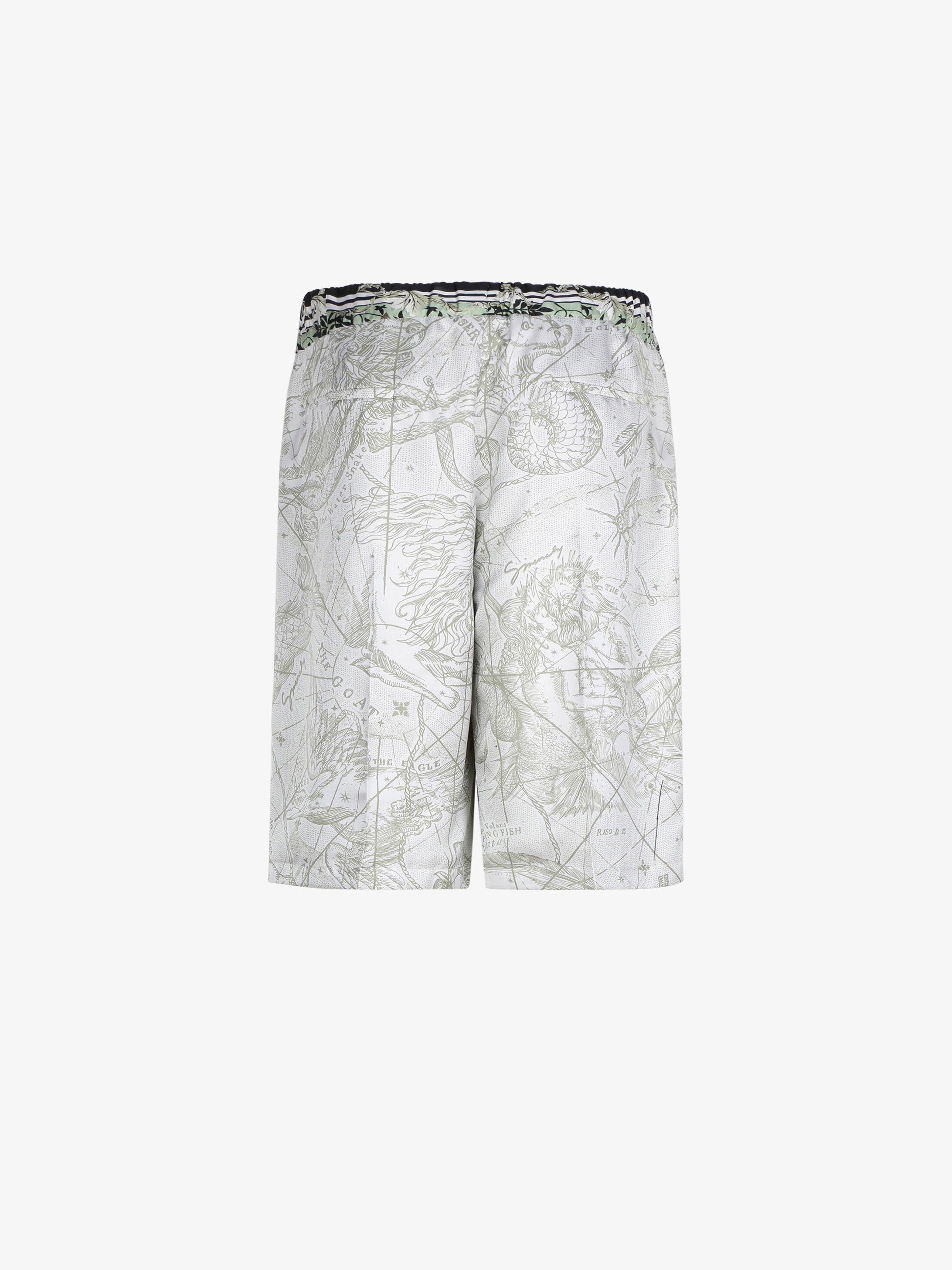 Atlantis patchwork printed short pants - 4