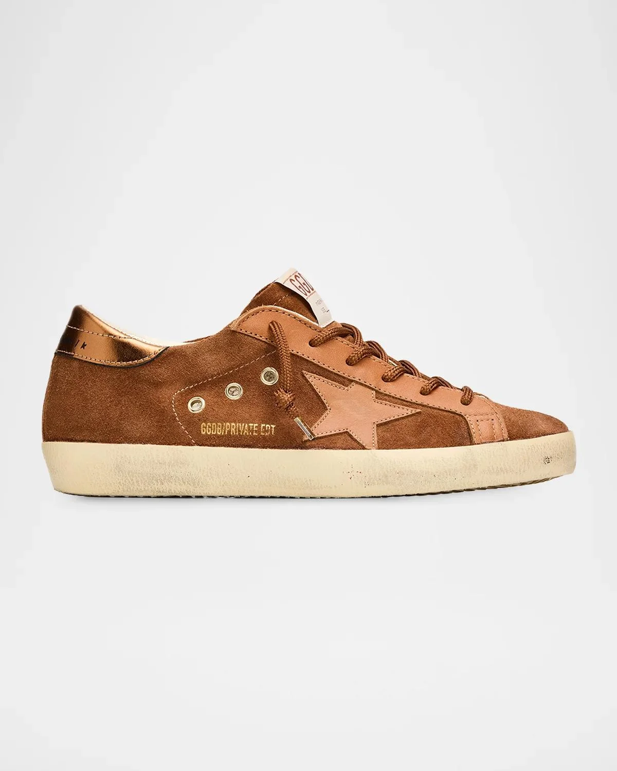 Super-Star Mixed Leather Low-Top Sneakers - 1