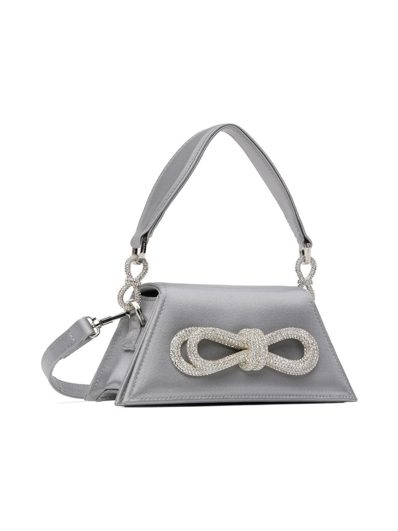 MACH & MACH Gray Double Bow Samantha Small Bag outlook