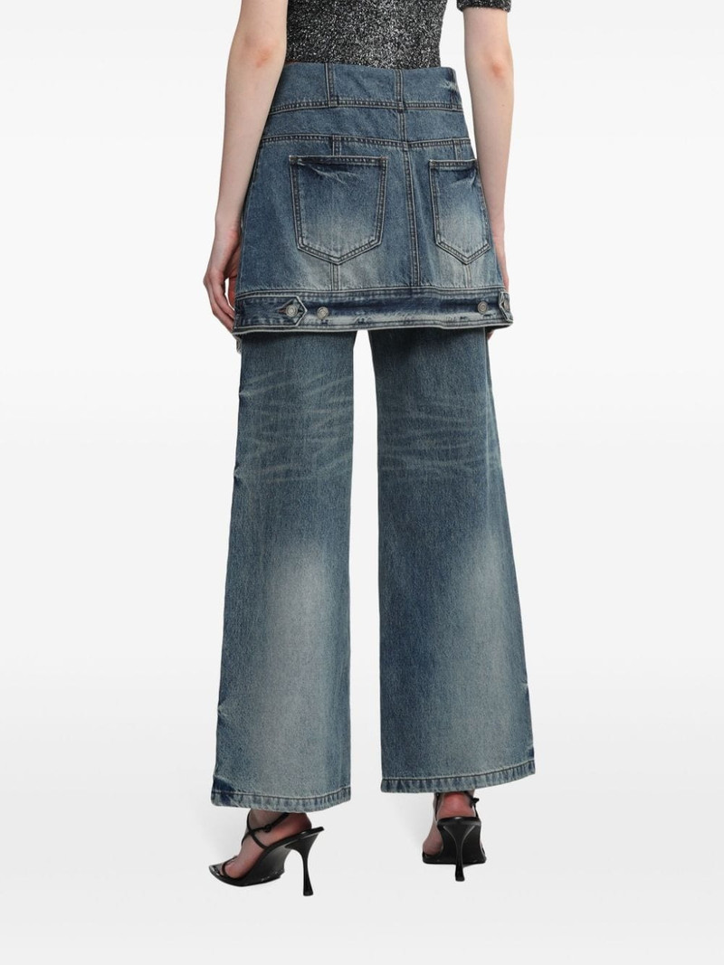 layered panelled jeans 4