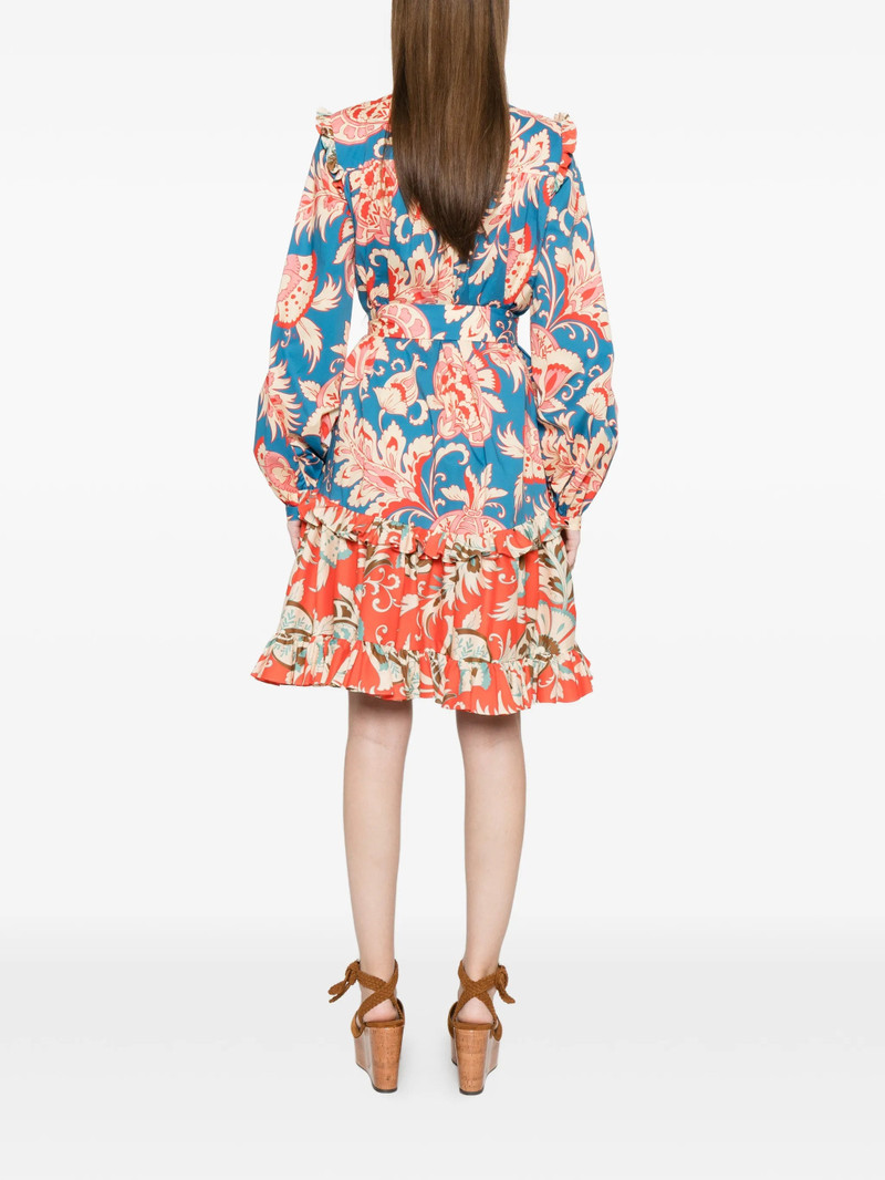 Etro Floral Ruffled Mini Dress 4
