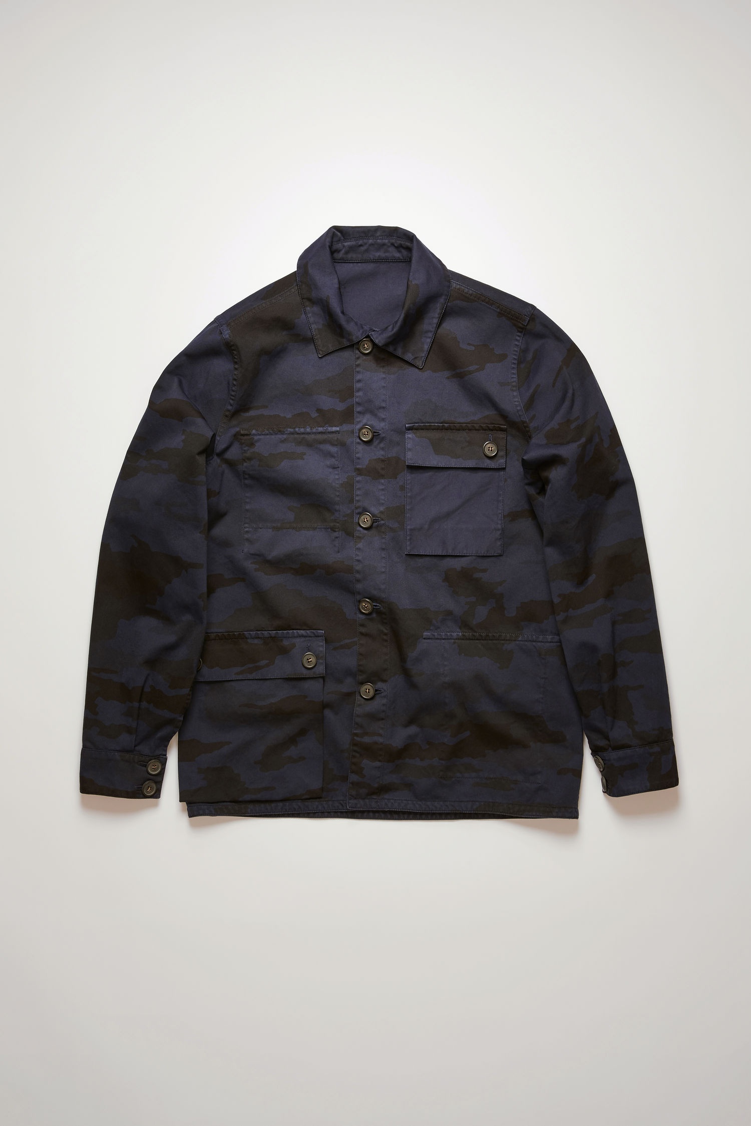 Reversible chore jacket mid blue - 1