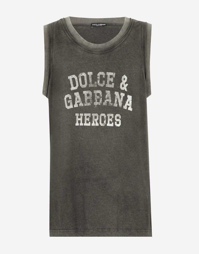 Oversize singlet with Dolce&Gabbana logo 1