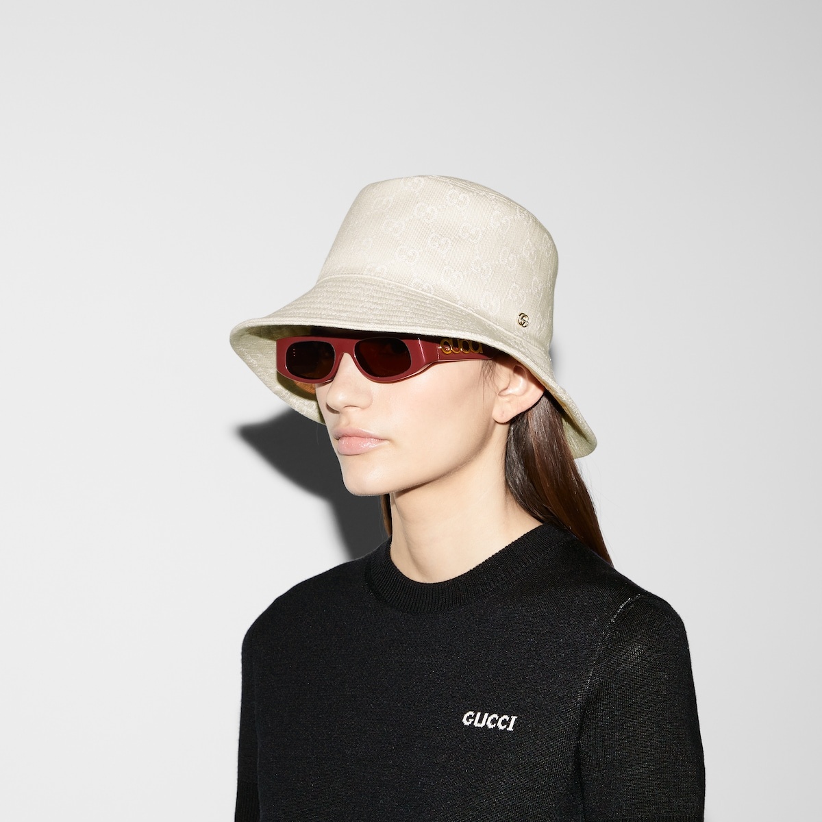 GG denim bucket hat - 3