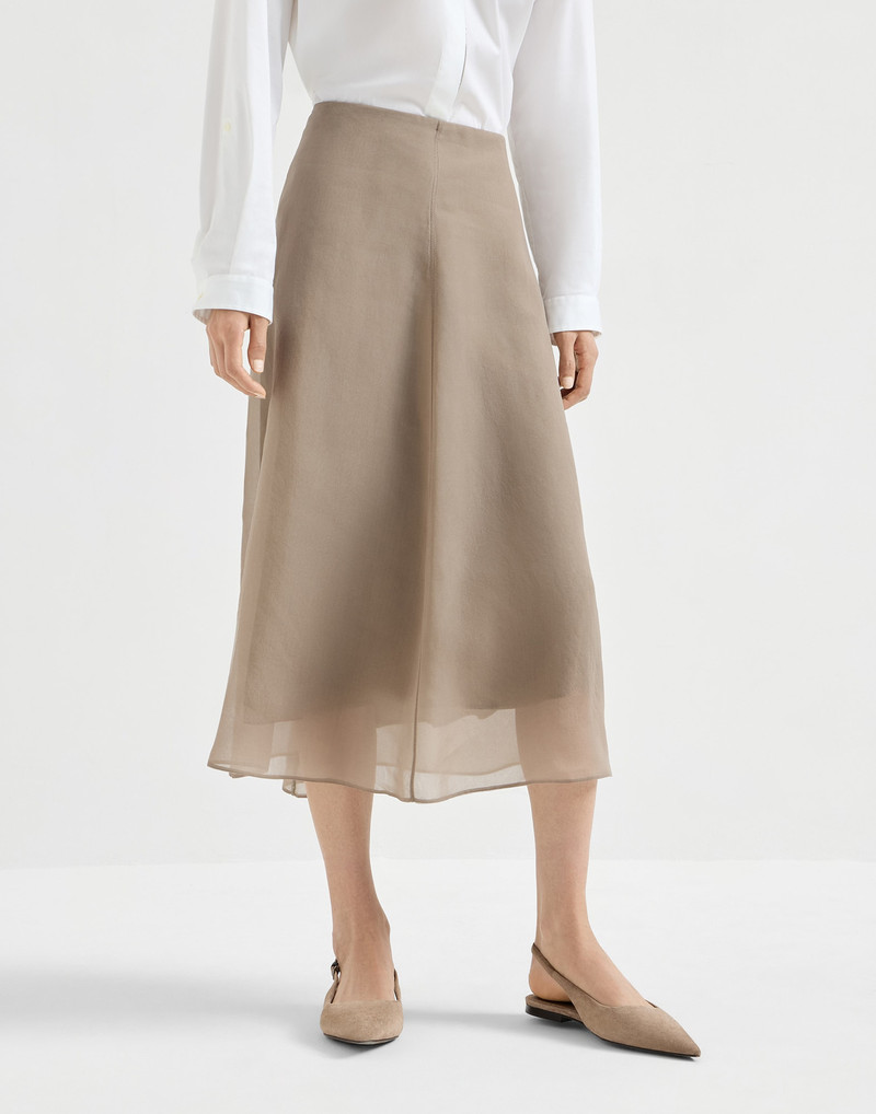 Crispy silk circle skirt 2
