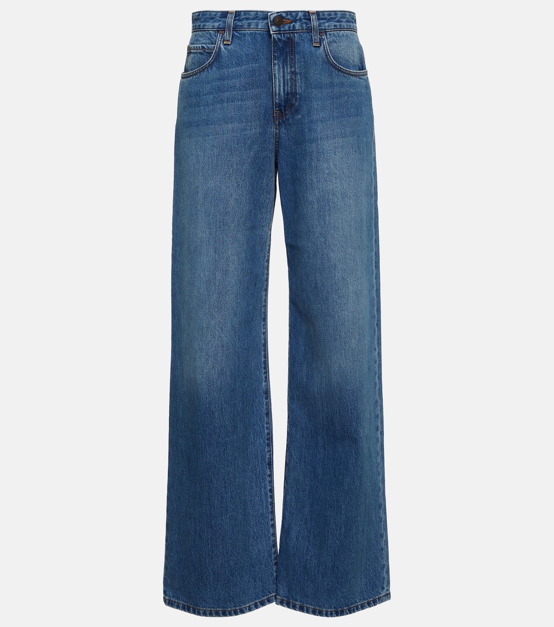 Eglitta mid-rise wide-leg jeans - 1