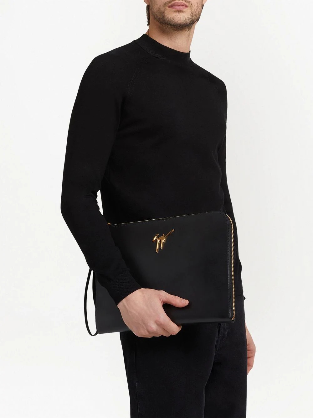 Fabian leather clutch bag - 2