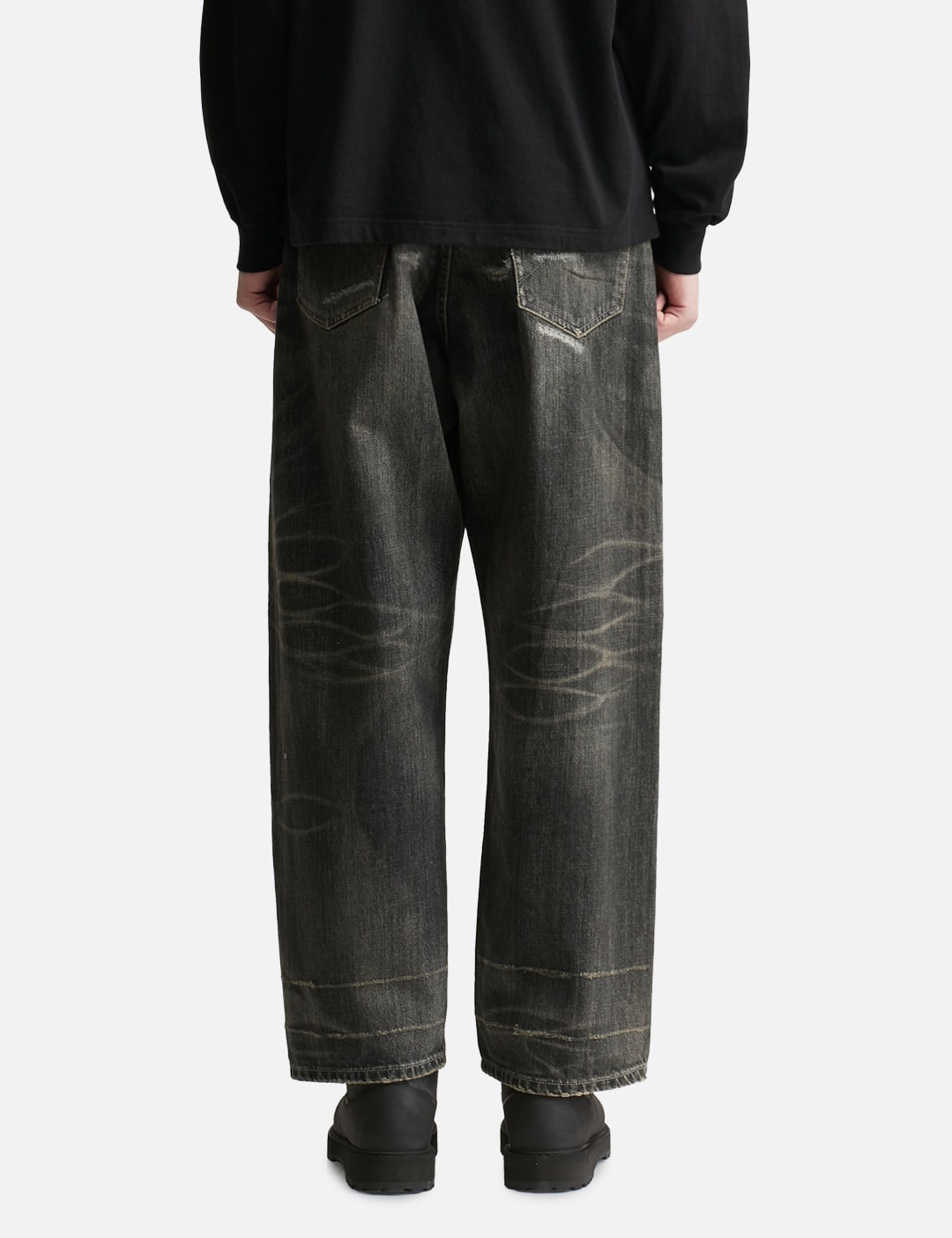 SAVAGE DENIM DP WIDE PANTS - 4