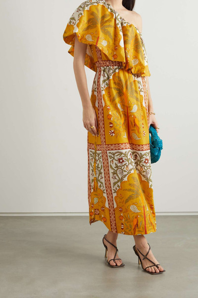 Johanna Ortiz + NET SUSTAIN From Salsa to Mambo one-shoulder printed organic cotton dress outlook