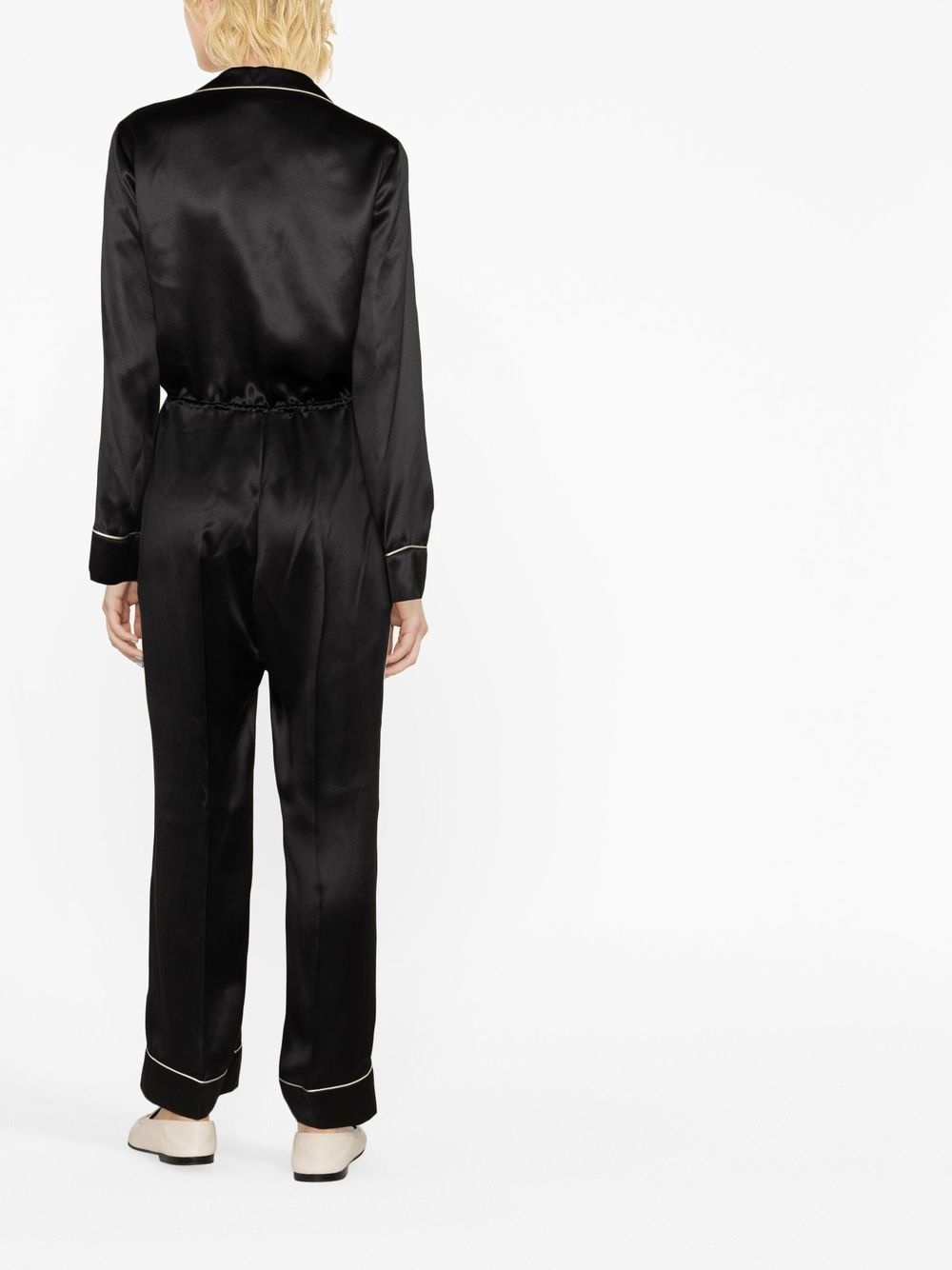 embroidered logo jumpsuit - 4