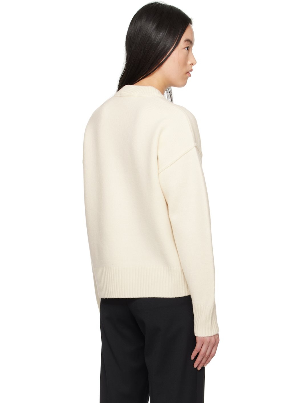 Off-White Wool Ami de Coeur Sweater - 3