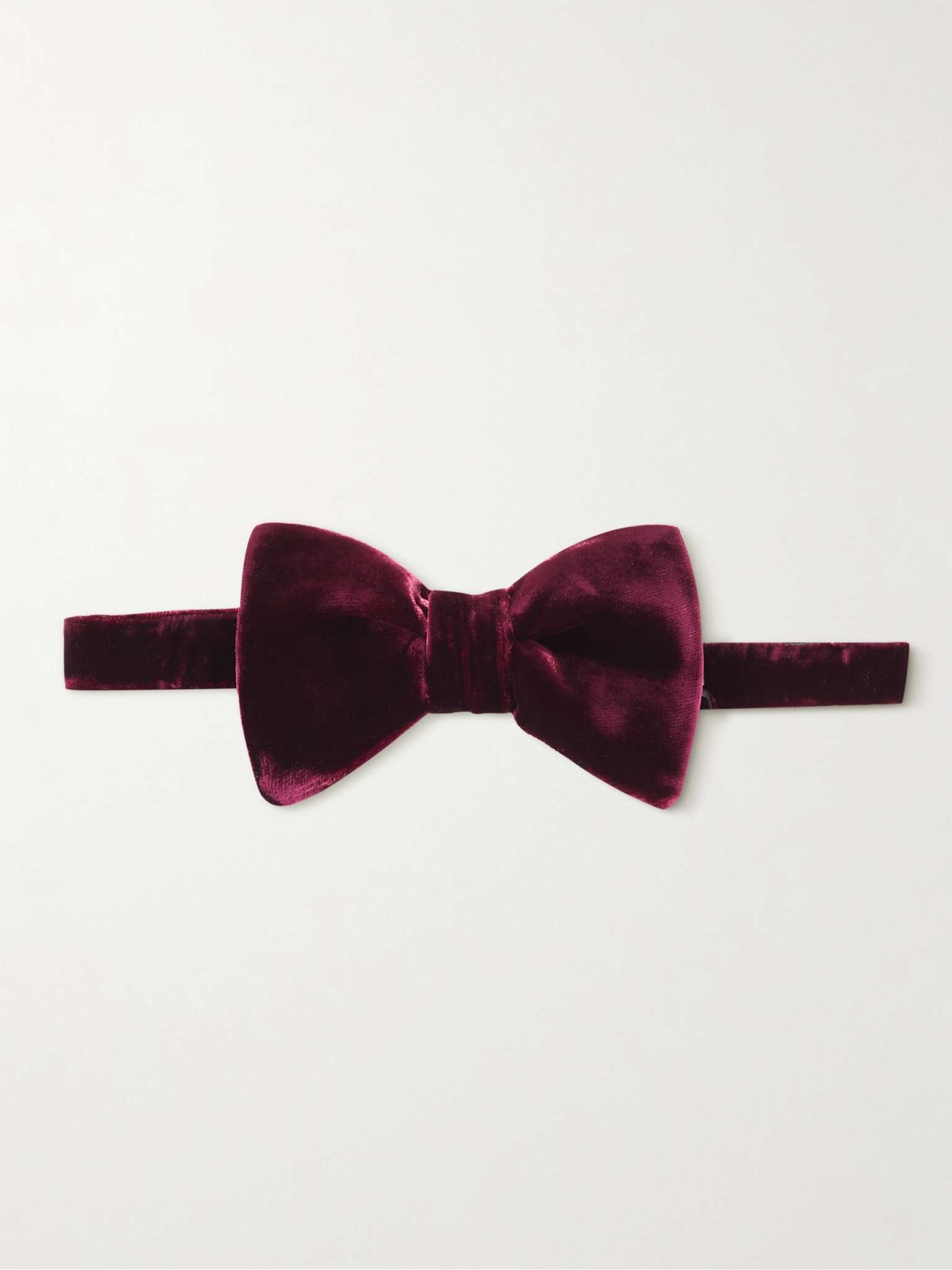 Pre-Tied Velvet Bow Tie - 1