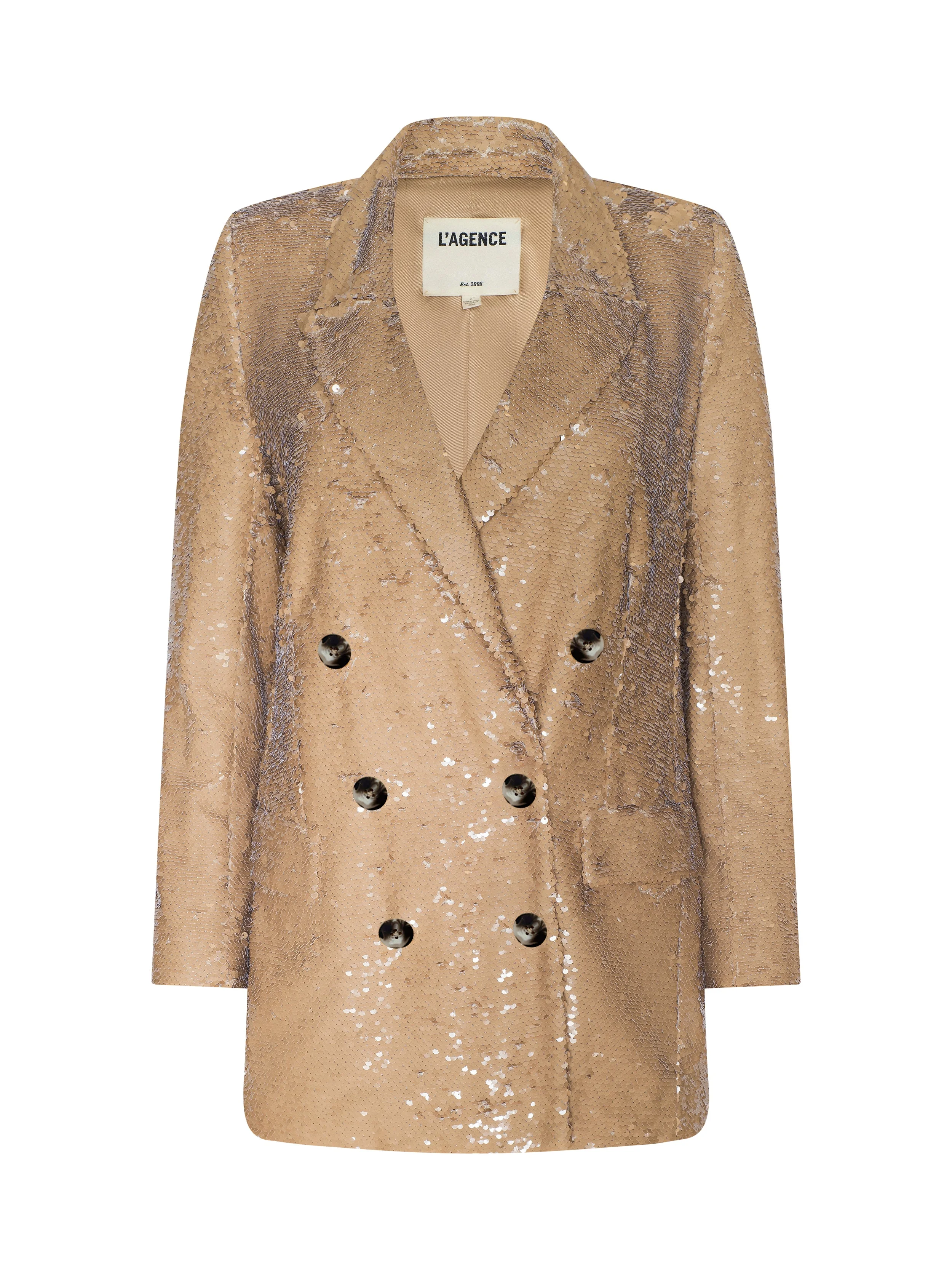 Cambrie Oversized Sequin Blazer - 1