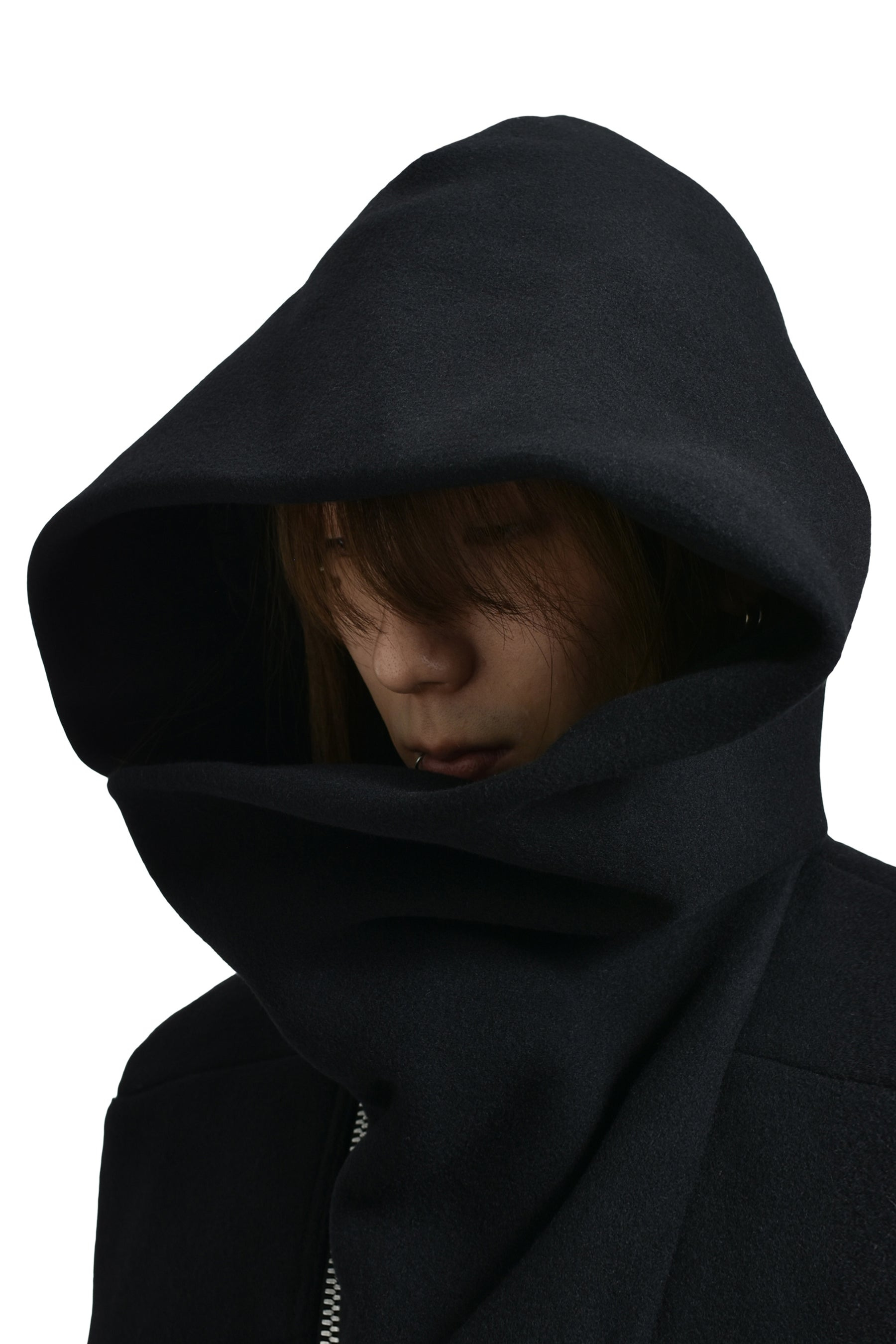 CROPPED HOODED FLIGHT / BLACK - 5