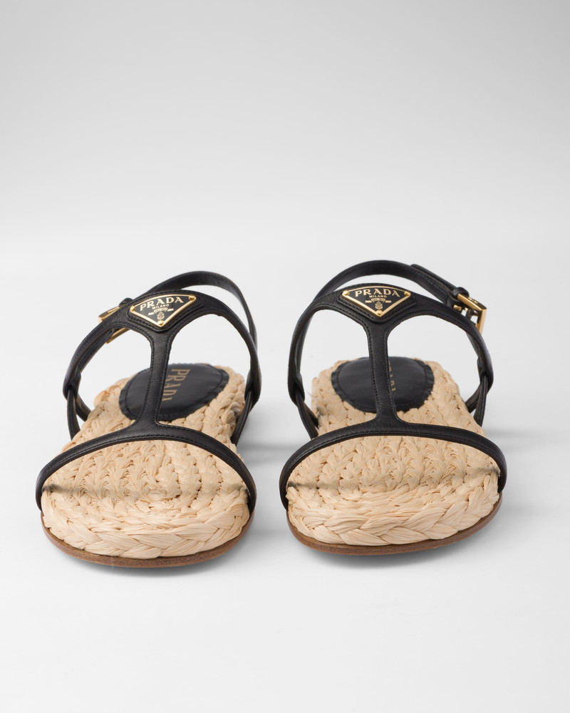 Flat nappa leather sandals 5