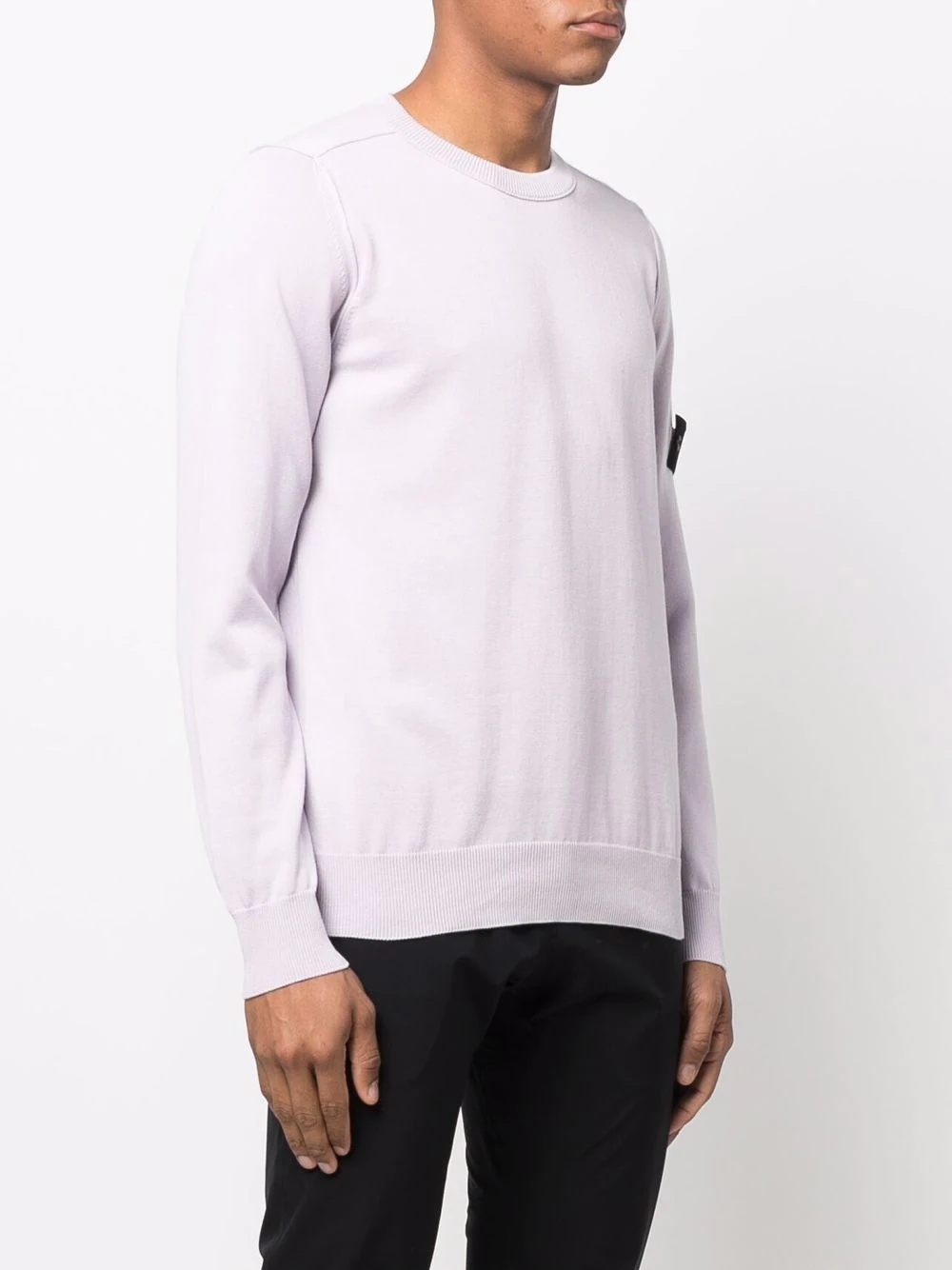 Compass badge crew-neck jumper - 3