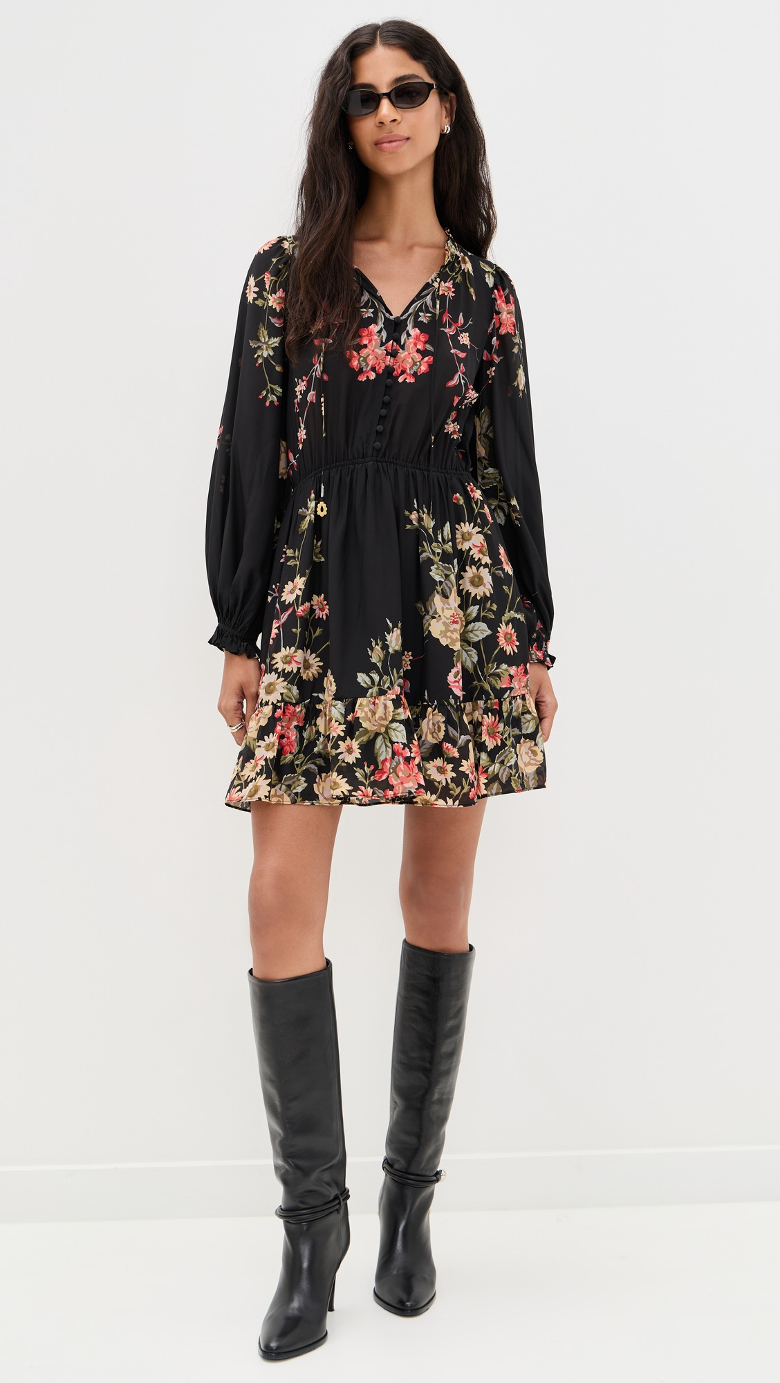 Jolie Long Sleeve Mini Dress - 4