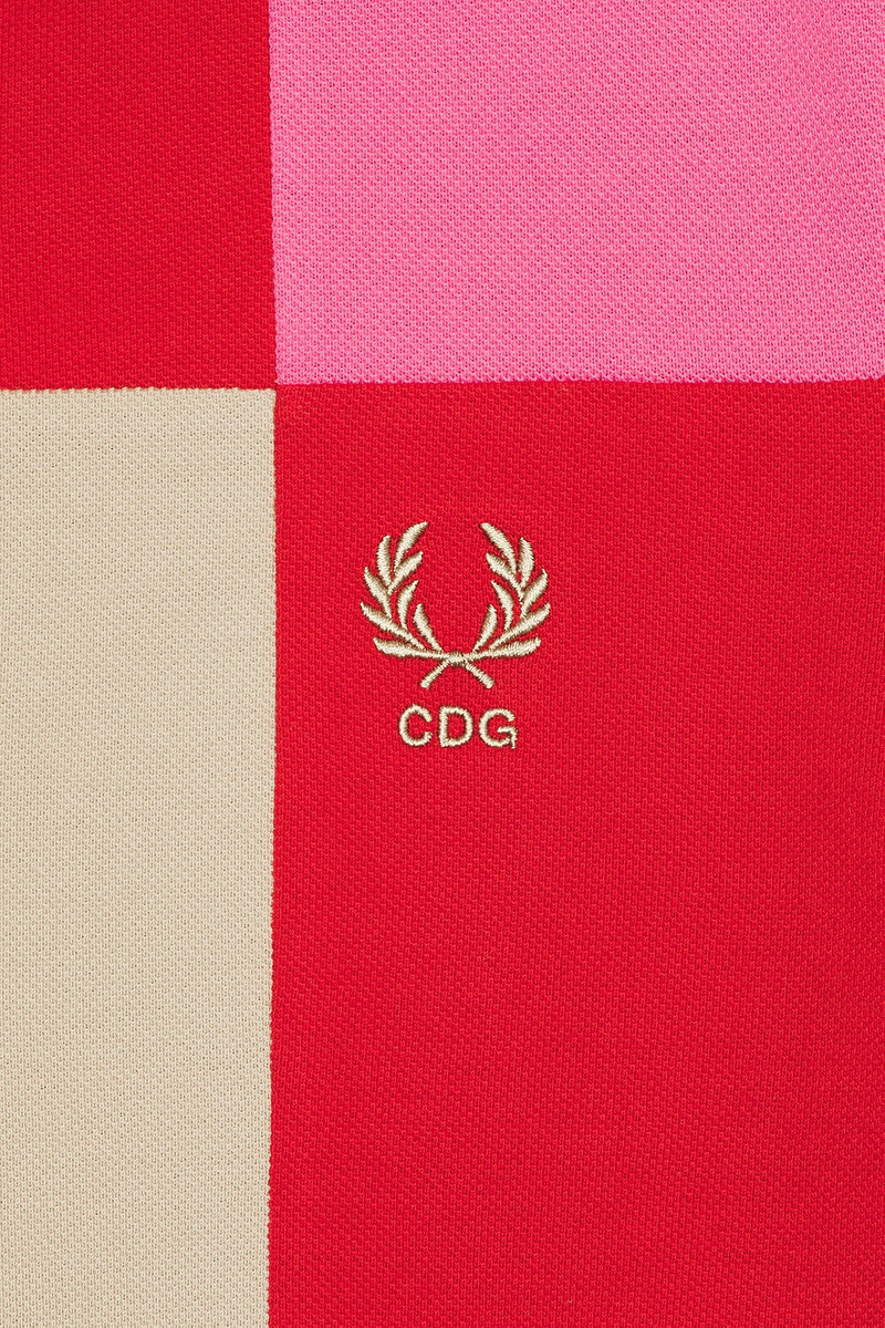 Comme des Garçons SHIRT x Fred Perry Square Patchwork Polo outlook