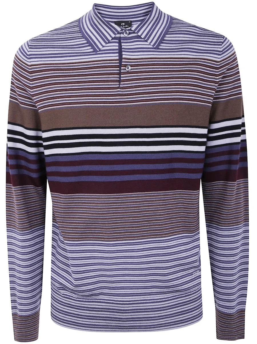Paul Smith Mens Sweater Ls Polo Clothing - 1