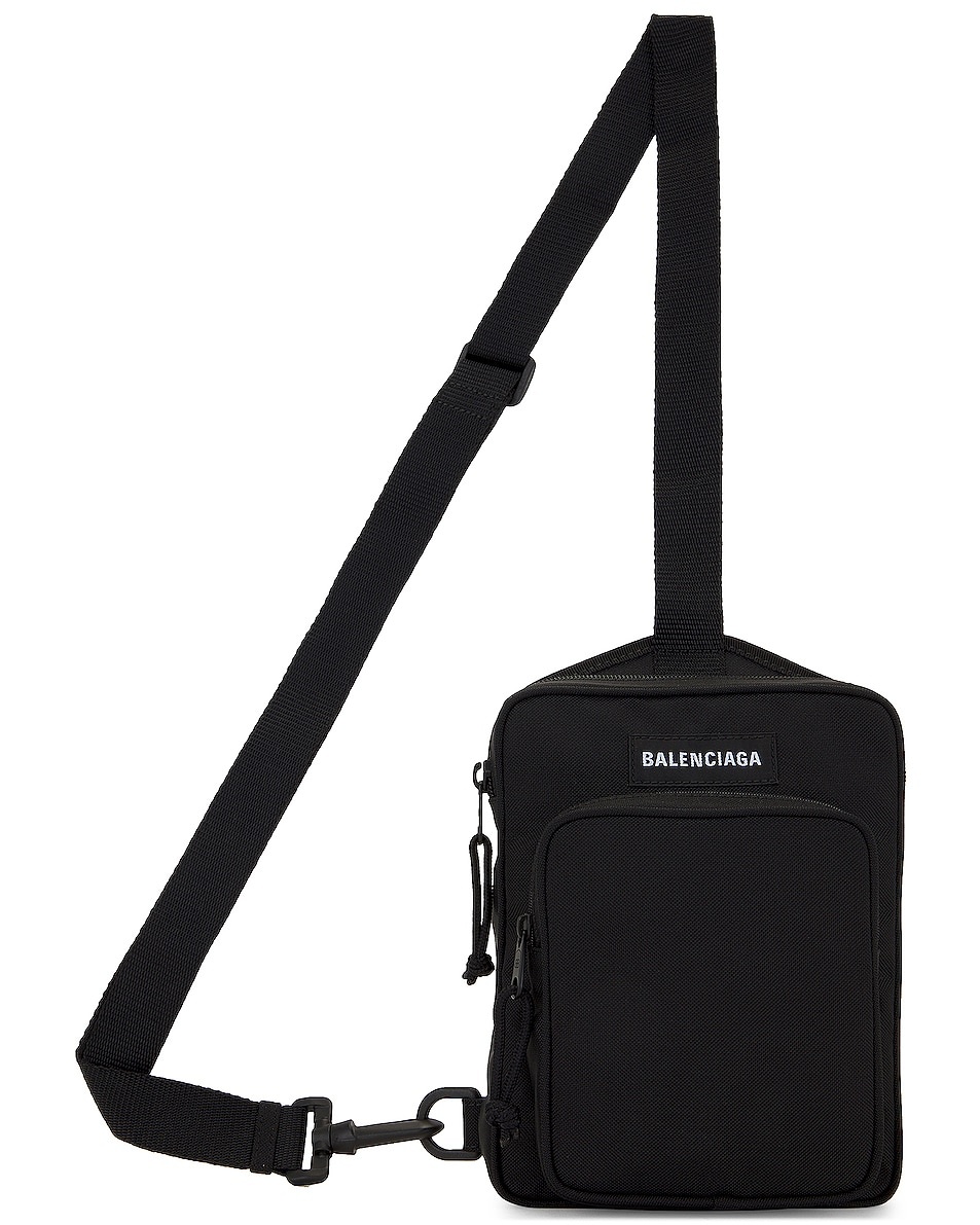 【Balenciaga】EXPLORER CROSSB MESS◆6202602AA29 Men's Explorer Crossbody Messenger Bag in Black | Balenciaga US