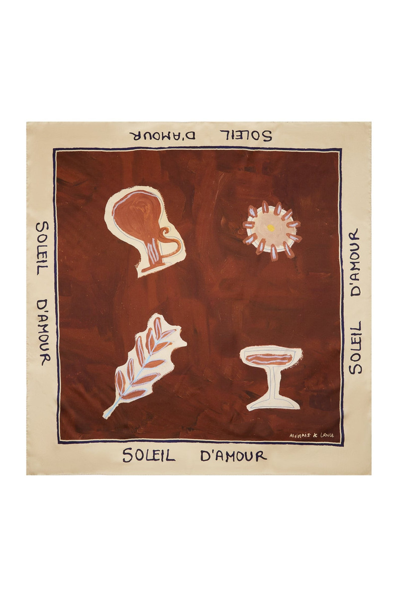 Soleil D'Amour Silk Scarf 1