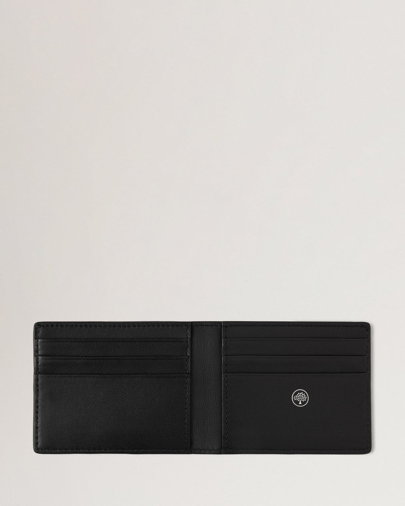 Mulberry Farringdon Compact Bifold Wallet Black Small Pebble Grain outlook