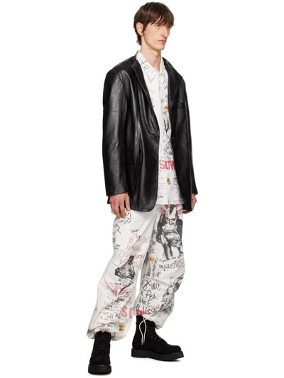 R13 White Balloon Army Trousers outlook
