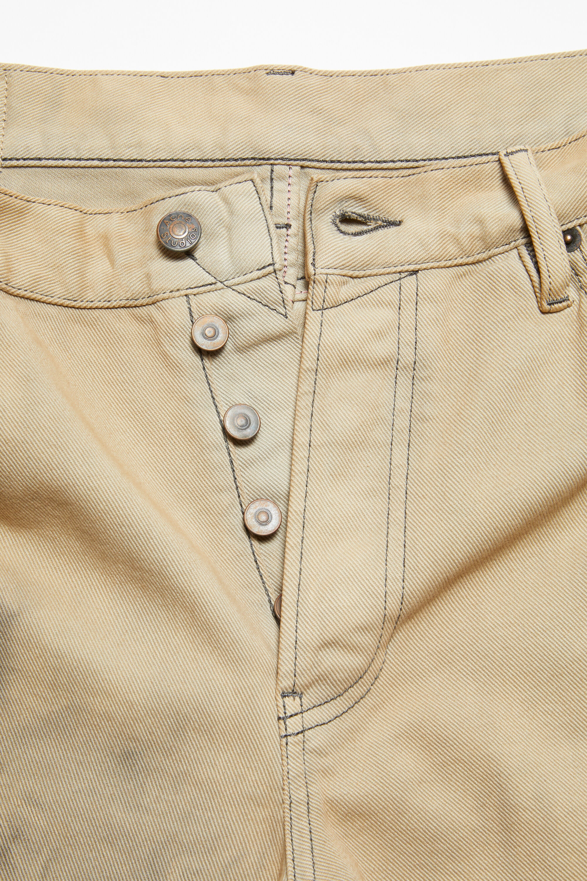 Loose fit jeans - 1981F - Beige/black - 8