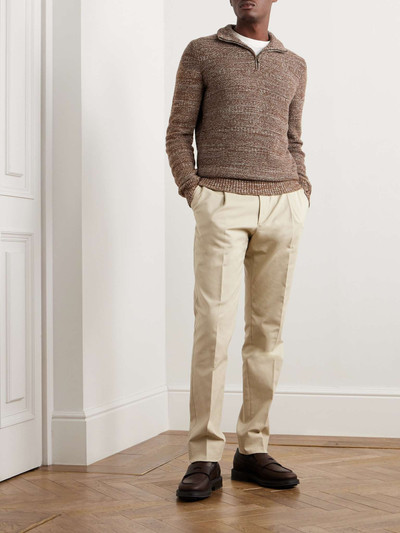 Loro Piana Fancy Cashmere Half-Zip Sweater outlook