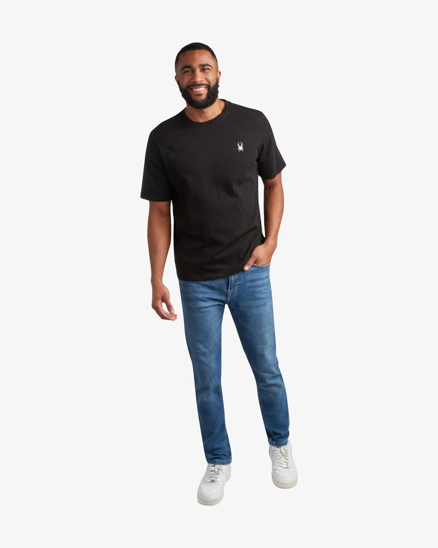 Men's Short Sleeve Mountain Tee - Black - 1