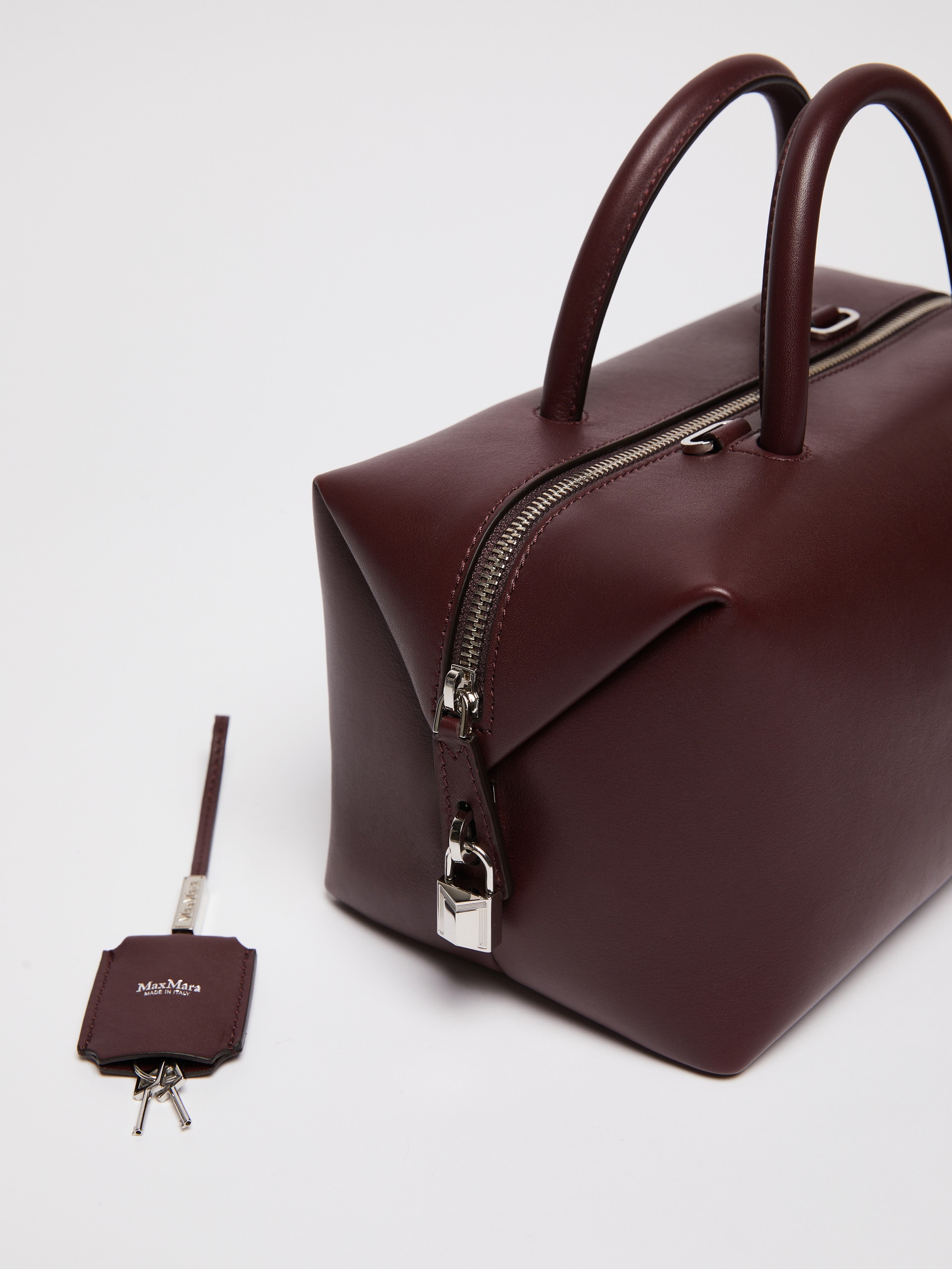 HOLDALLM Medium natural leather bowler bag - 4